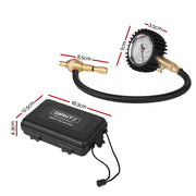 Giantz 4X4 4WD Gauge Valve Rapid Tyre/Tire Deflator CAR-GAUGE-BK