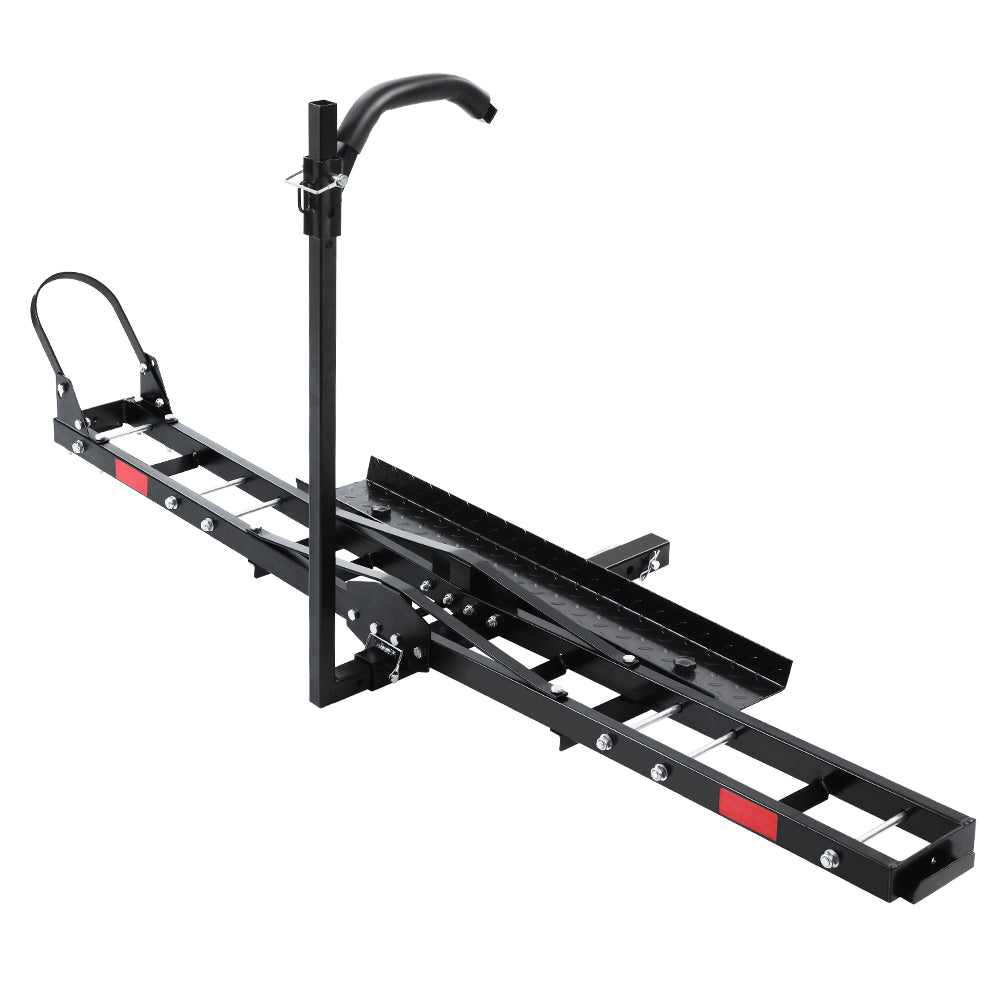 Giantz Motorcycle Motorbike Carrier Rack Ramp 2"Towbar Adjustable Height Black,Giantz Motorcycle Motorbike CAR-MC-CARRIER-6039-AB