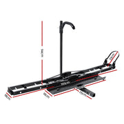 Giantz Motorcycle Motorbike Carrier Rack Ramp 2"Towbar Adjustable Height Black,Giantz Motorcycle Motorbike CAR-MC-CARRIER-6039-AB