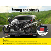 Giantz Motorcycle Motorbike Carrier Rack Ramp 2"Towbar Adjustable Height Black,Giantz Motorcycle Motorbike CAR-MC-CARRIER-6039-AB