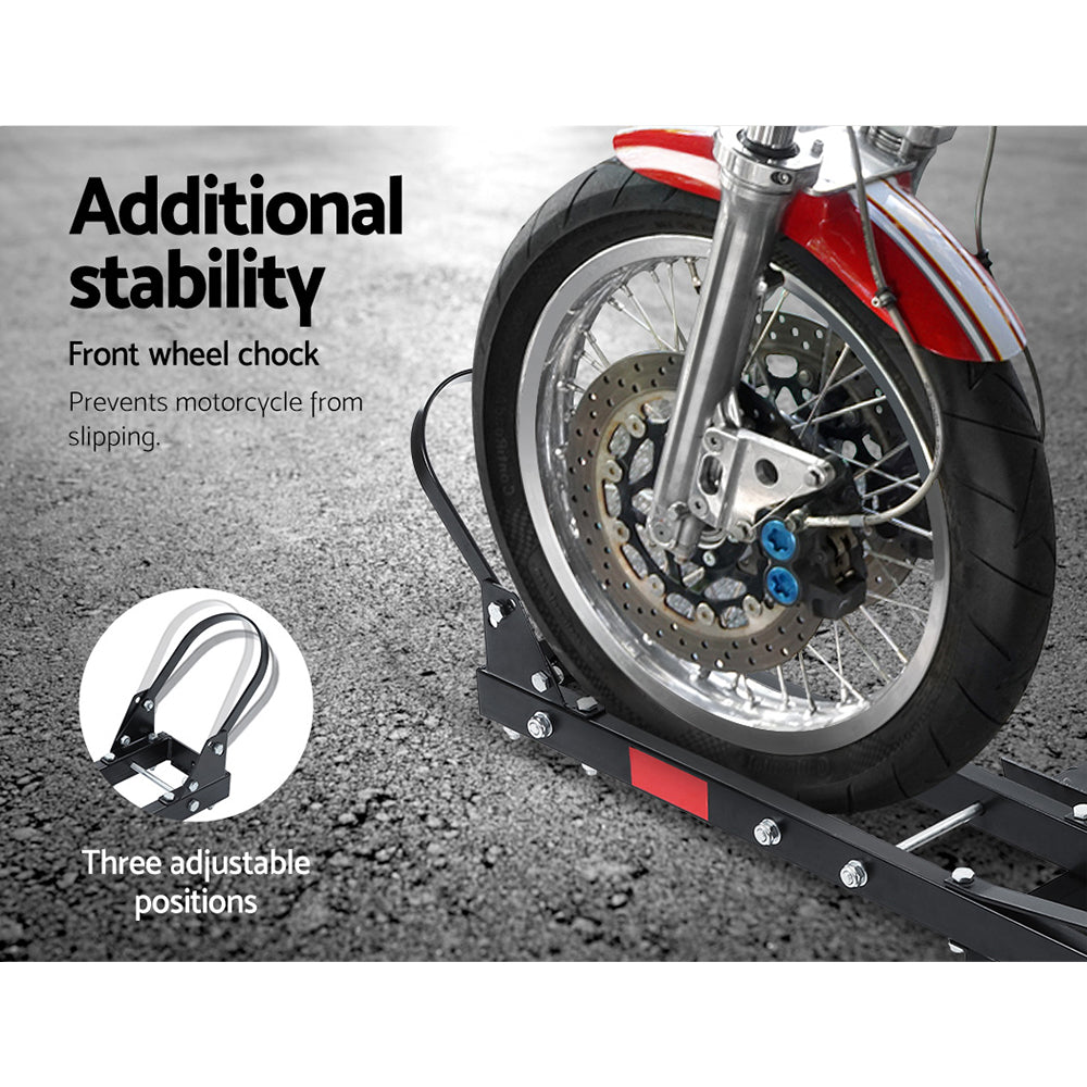 Giantz Motorcycle Motorbike Carrier Rack Ramp 2"Towbar Adjustable Height Black,Giantz Motorcycle Motorbike CAR-MC-CARRIER-6039-AB