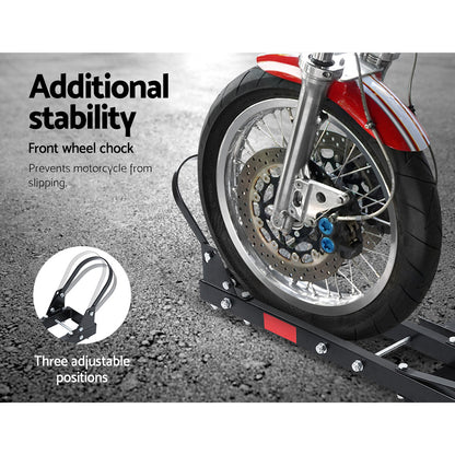 Giantz Motorcycle Motorbike Carrier Rack Ramp 2"Towbar Adjustable Height Black,Giantz Motorcycle Motorbike CAR-MC-CARRIER-6039-AB