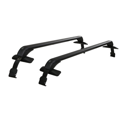 Universal Car Roof Racks Pod Aluminium Cross Bars Clamps Lockable 90cm Black CAR-RFBAR-5501-100-BK