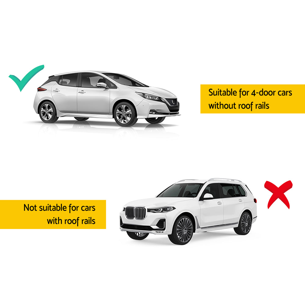 Universal Car Roof Racks Pod Aluminium Cross Bars Clamps Lockable 90cm Black CAR-RFBAR-5501-100-BK