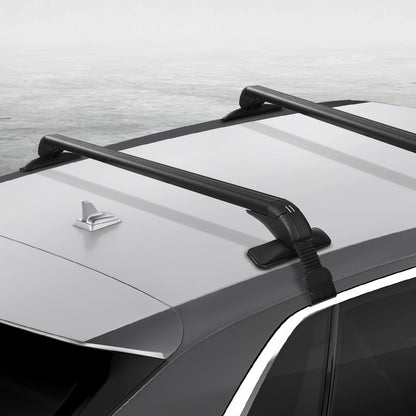 Universal Car Roof Racks Pod Aluminium Cross Bars Clamps Lockable 90cm Black CAR-RFBAR-5501-100-BK