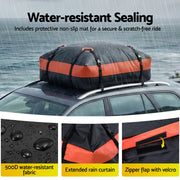 Giantz Rooftop Cargo Bag Waterproof Car Luggage Carrier 15 Cubic Ft Universal CAR-RFBAR-BAG-15