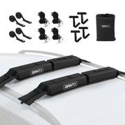 GIANTZ Kayak Roof Rack for Car, Universal Soft Roof Rack Pads for Surfboard SUP Canoe, Roof Bars for SUV CAR-RFBAR-FOAM-25