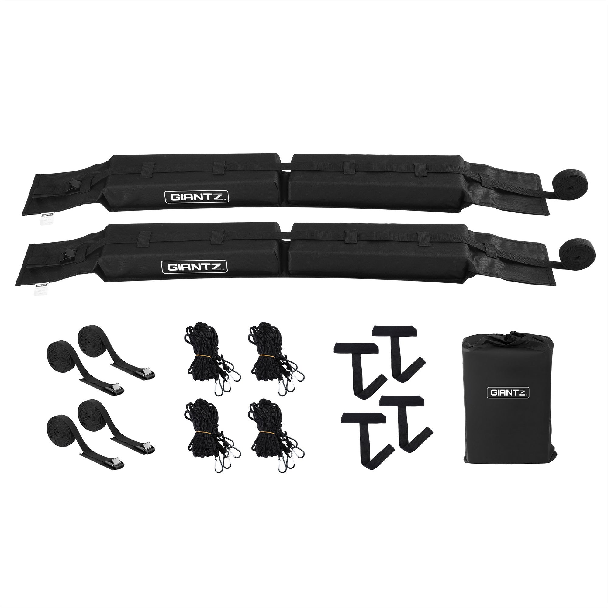GIANTZ Kayak Roof Rack for Car, Universal Soft Roof Rack Pads for Surfboard SUP Canoe, Roof Bars for SUV CAR-RFBAR-FOAM-25