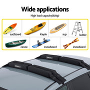 GIANTZ Kayak Roof Rack for Car, Universal Soft Roof Rack Pads for Surfboard SUP Canoe, Roof Bars for SUV CAR-RFBAR-FOAM-25