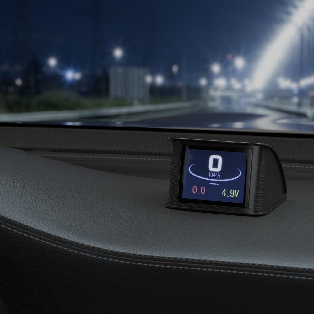 Giantz Universal Car Digital GPS Speedometer Heads Up Display Overspeed Warning Alarm CAR-SPOMR-HUD-65MM-BK