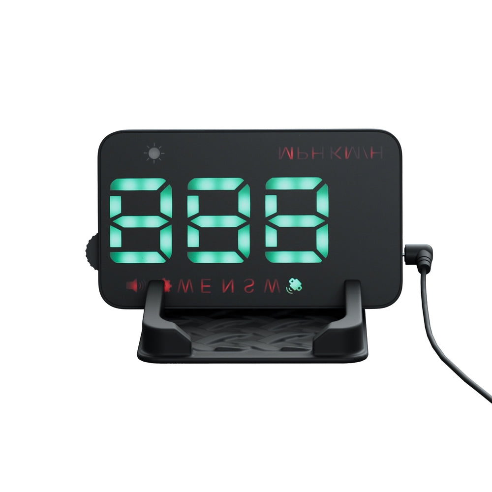 Giantz Universal Car Digital GPS Speedometer HUD Display Overspeed Warning Alarm 2 Modes CAR-SPOMR-HUD-90MM-2MODE-BK