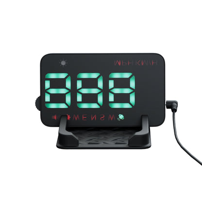 Giantz Universal Car Digital GPS Speedometer HUD Display Overspeed Warning Alarm 2 Modes CAR-SPOMR-HUD-90MM-2MODE-BK