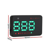 Giantz Universal Car Digital GPS Speedometer HUD Display Overspeed Warning Alarm 2 Modes CAR-SPOMR-HUD-90MM-2MODE-BK