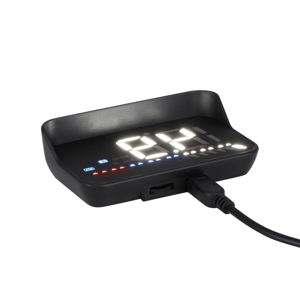 Giantz Universal Car Digital GPS Speedometer OBDHeads Up Display Overspeed Warning Alarm CAR-SPOMR-HUD-90MM-OBD-BK