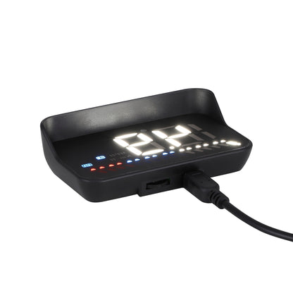 Giantz Universal Car Digital GPS Speedometer OBDHeads Up Display Overspeed Warning Alarm CAR-SPOMR-HUD-90MM-OBD-BK
