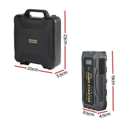 Giantz 2000A Portable Car Jump Starter 12V Lithium Battery Booster Pack Power Bank & Jumper Cables CAR-STARTER-2000-GR