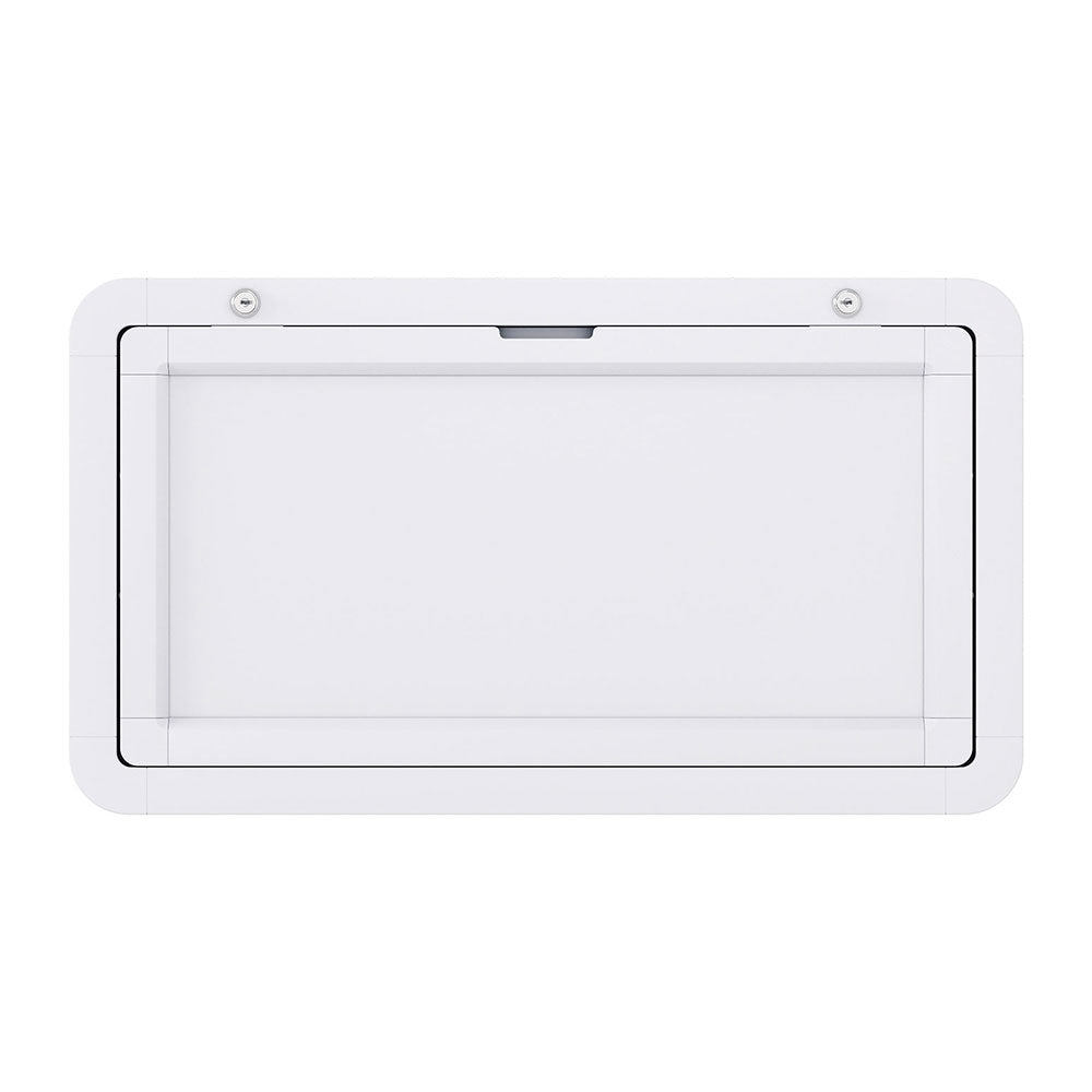 Weisshorn Caravan Table 800 x 450mm Folding Lockable White CARAVAN-TABLE-80X45-WH