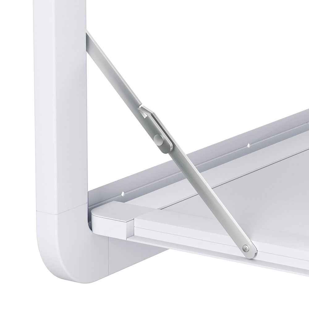 Weisshorn Caravan Table 800 x 450mm Folding Lockable White CARAVAN-TABLE-80X45-WH