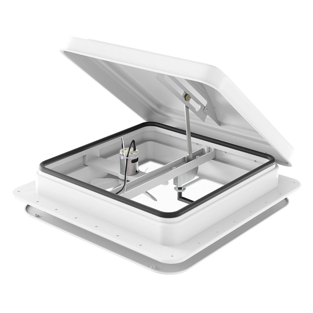 Weisshorn Caravan Roof Vent Fan Air Exhaust Hatch 12V RV Motorhome Camper White CARAVAN-VENT-B-42X42X12-WH