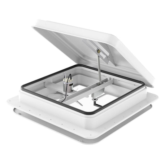 Weisshorn Caravan Roof Vent Fan Air Exhaust Hatch 12V RV Motorhome Camper White CARAVAN-VENT-B-42X42X12-WH