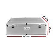 Embellir CD Case DVD Cases Storage Box 1000 Discs Aluminium Case DVD Folders CASE-CD-1000-SL