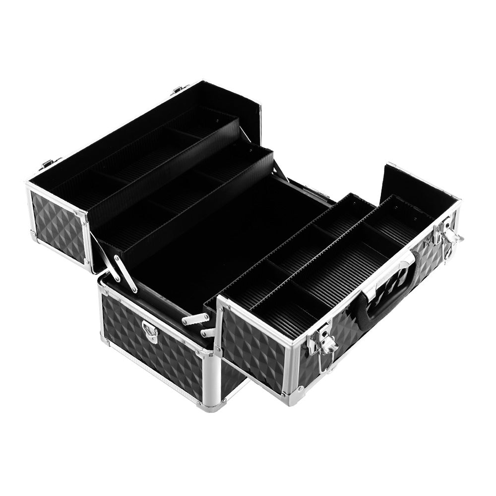 Embellir Portable Cosmetic Beauty Makeup Case - Diamond Black CASE-MU-002-DIBK