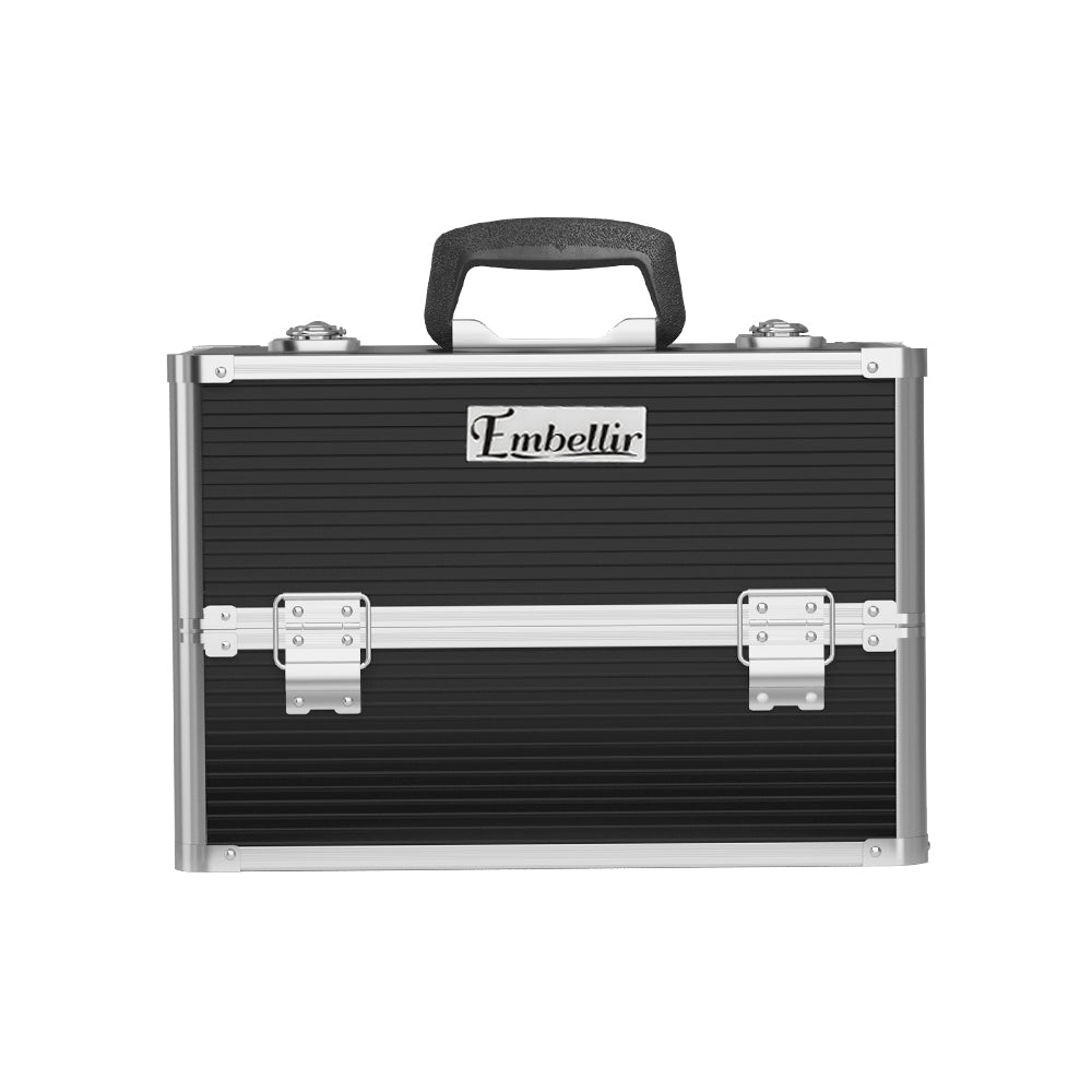 Embellir Portable Cosmetic Beauty Makeup Case- Black CASE-MU-HZ7002-BK
