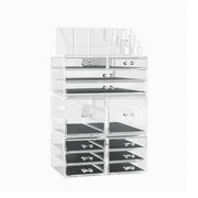 Embellir Makeup Organizer Acrylic Cosmetic Organizer Storage Box Jewellery Holder CASE-STAND-PLS-12DRAWER-TP