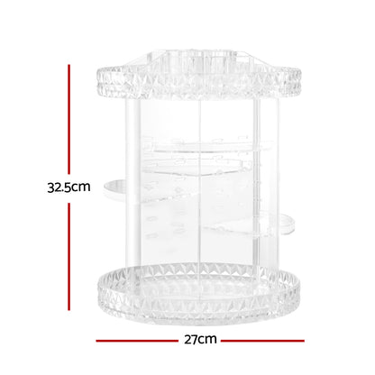 Embellir Makeup Organizer Acrylic Rotating Cosmetic Organizer Storage Display Holder CASE-STAND-PP-6LAYER-TP