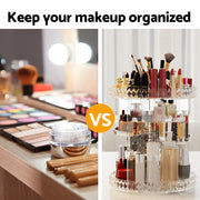 Embellir Makeup Organizer Acrylic Rotating Cosmetic Organizer Storage Display Holder CASE-STAND-PP-6LAYER-TP
