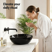 Cefito Bathroom Basin Ceramic Vanity Sink Hand Wash Bowl 41x34cm CB-005-BK1