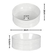 Cefito Bathroom Basin Vanity Sink Vessel Ceramic White Round Countertop 36cm CB-1054-WH