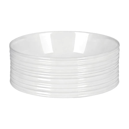 Cefito Bathroom Basin Vanity Sink Vessel Ceramic White Round Countertop 36cm CB-1054-WH