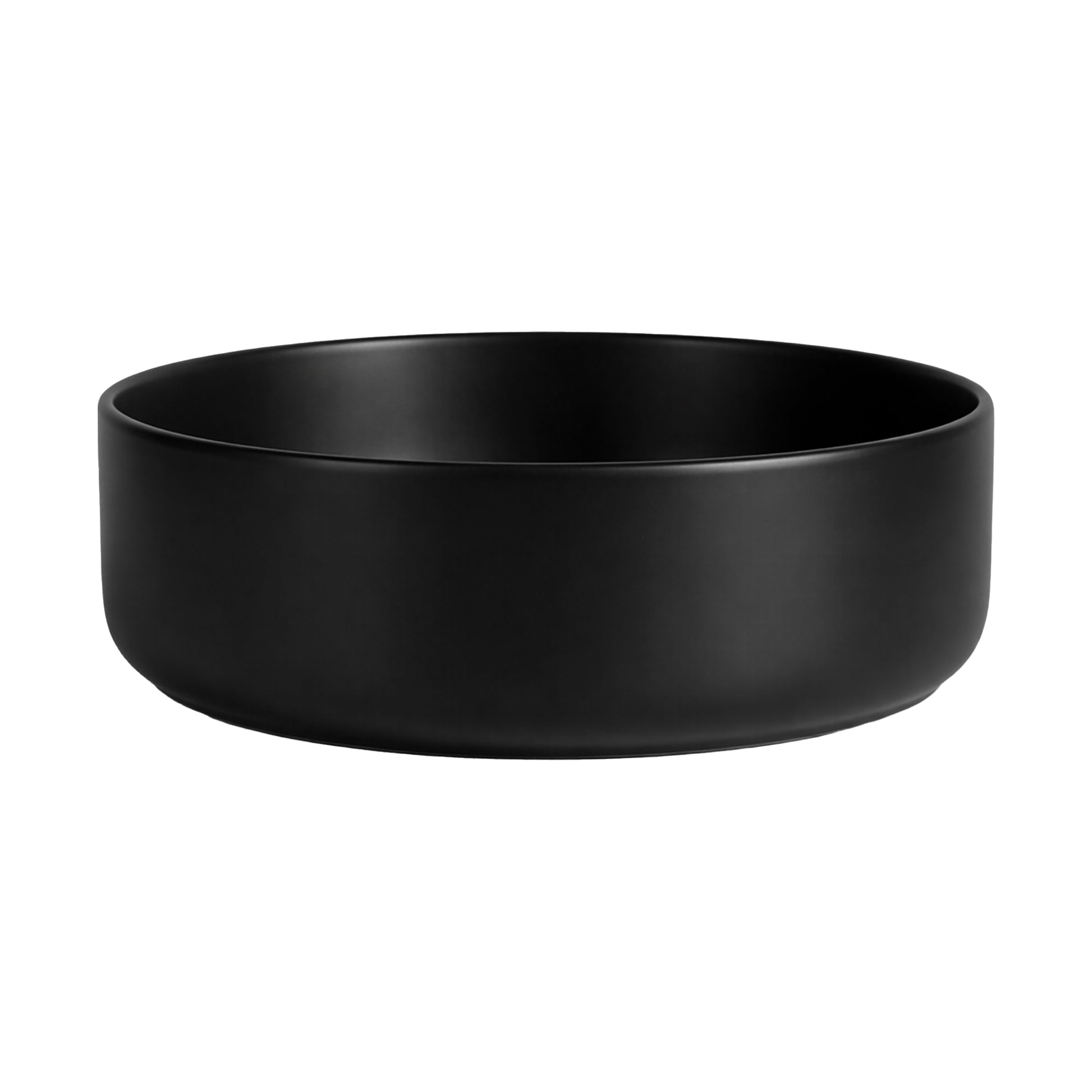 Cefito Bathroom Basin Ceramic Vanity Sink Vessel Bowl Wash Matte Black Round Countertop CB-8017-BK