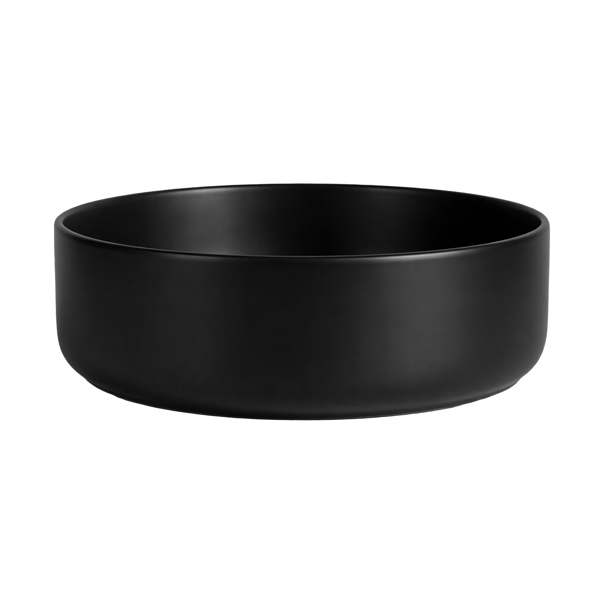 Cefito Bathroom Basin Ceramic Vanity Sink Vessel Bowl Wash Matte Black Round Countertop CB-8017-BK