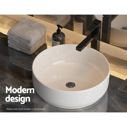 Cefito Bathroom Basin Ceramic Vanity Sink Hand Wash Bowl 35x12cm CB-8017-WH