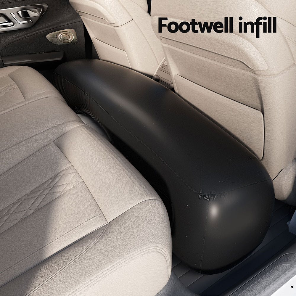 Weisshorn Car Mattress 134x78 Inflatable SUV Back Seat Camping Bed Black CB-MT-132X80X45-BK