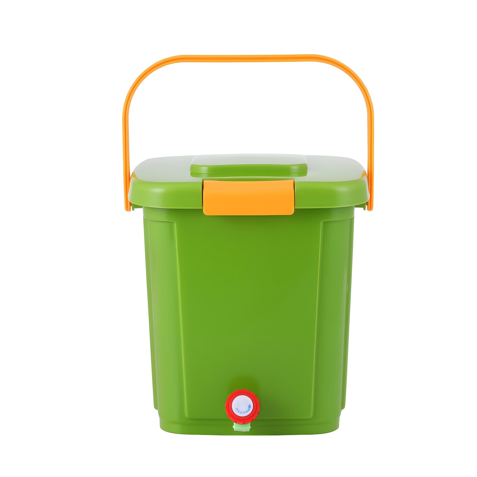 Gardeon 15L Kitchen Compost Bin Food Waste Caddy Drain Tap Green CBIN-15L-GN