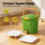 Gardeon 15L Kitchen Compost Bin Food Waste Caddy Drain Tap Green CBIN-15L-GN