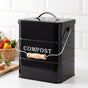 Gardeon 5L Compost Bin Kitchen Countertop Food Waste Caddy Black CBIN-3LVL-6L-BK