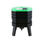 Gardeon Compost Bin 4-Tray Stackable Worm Farm Composter with Liquid Fertiliser Tap CBIN-4LVL-GNBK