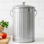 Gardeon Compost Bin Kitchen Countertop Food Waste Caddy 6L Silver CBIN-B120-SS