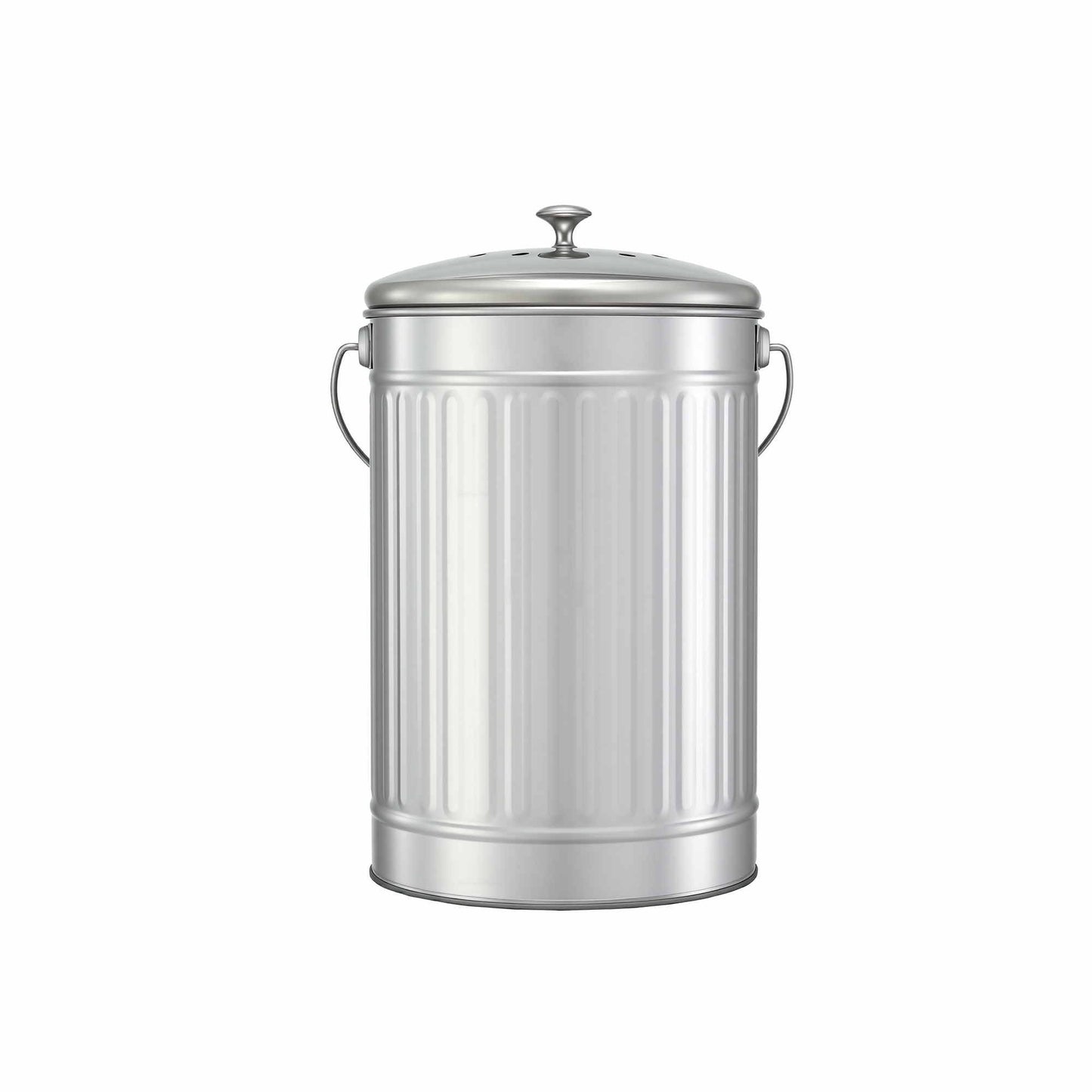 Gardeon Compost Bin Kitchen Countertop Food Waste Caddy 6L Silver CBIN-B120-SS