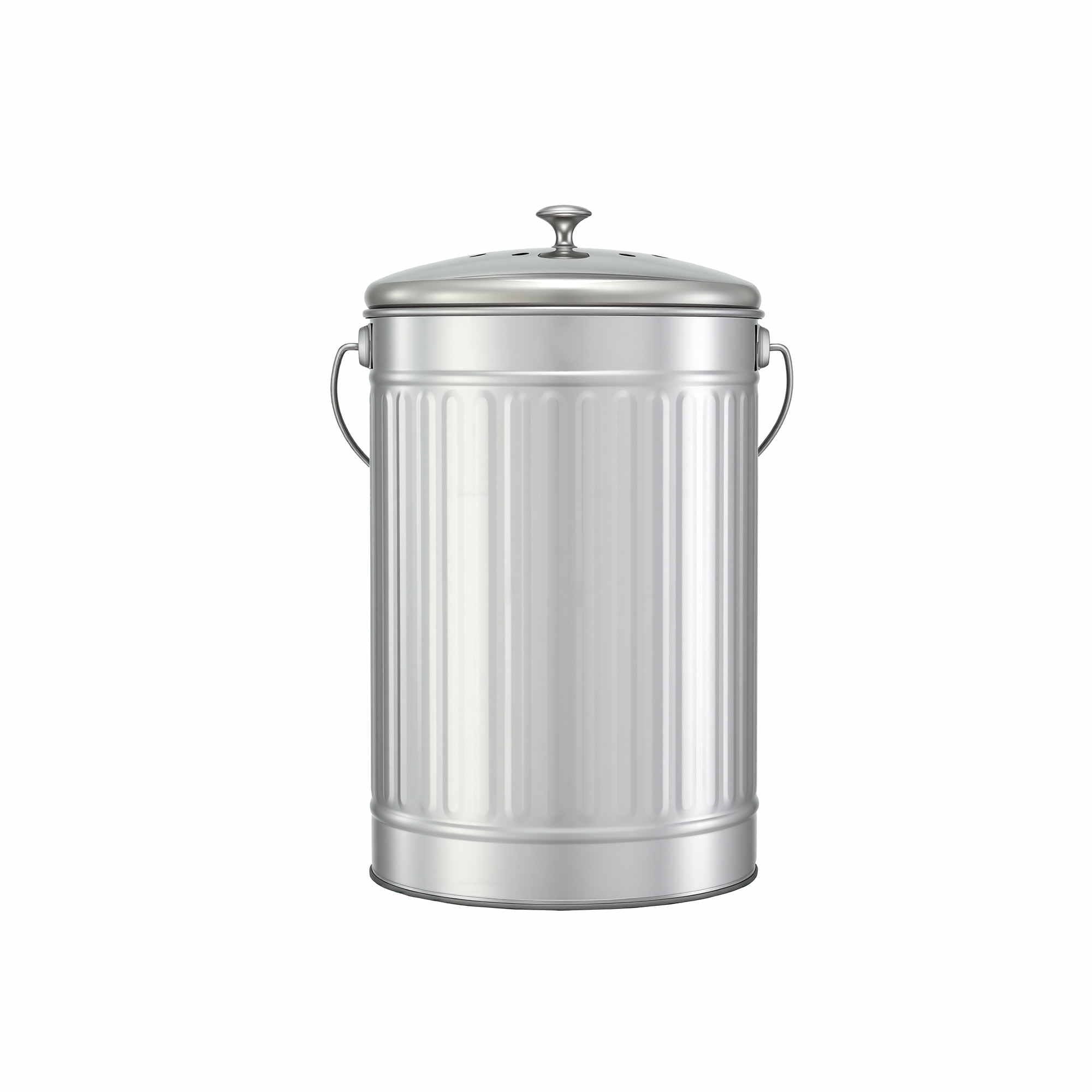 Gardeon Compost Bin Kitchen Countertop Food Waste Caddy 6L Silver CBIN-B120-SS