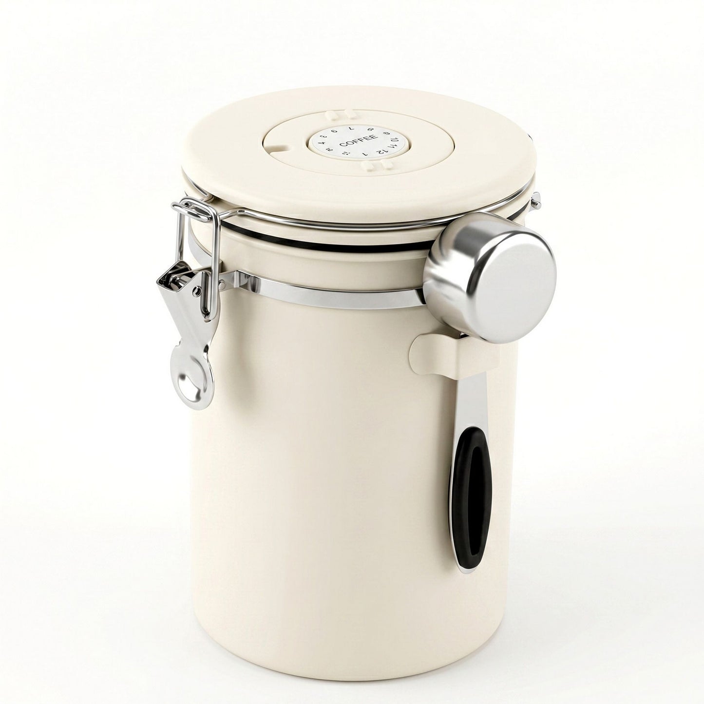 5-Star Chef 1.8L Stainless Steel Coffee Bean Storage Container Coffee Canister CBS-1800ML-BE