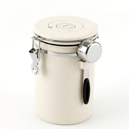 5-Star Chef 1.8L Stainless Steel Coffee Bean Storage Container Coffee Canister CBS-1800ML-BE