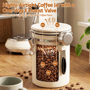 5-Star Chef 1.8L Stainless Steel Coffee Bean Storage Container Coffee Canister