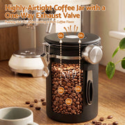 5-Star Chef 1.8L Stainless Steel Coffee Bean Storage Container Coffee Canister