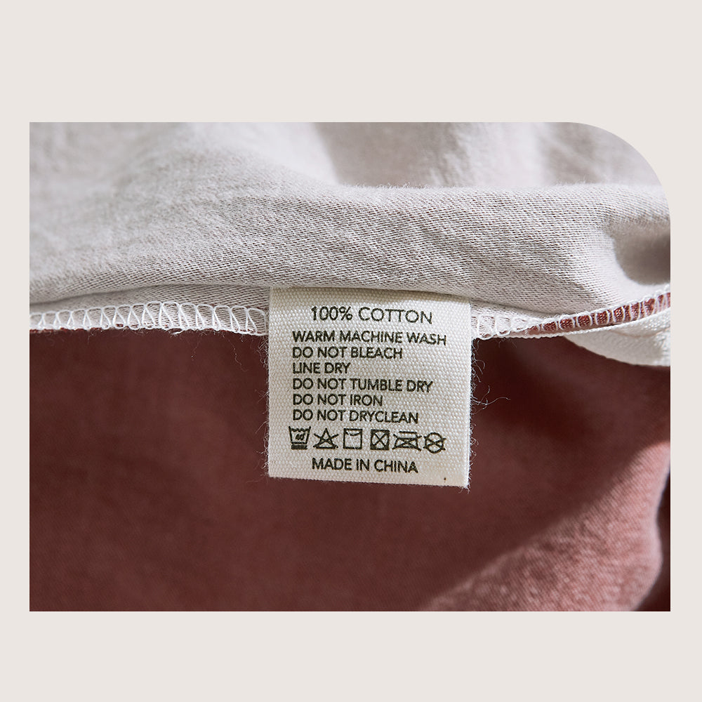Cosy Club Cotton Cover Quilt Cover Set Vanilla Rhubarb Double CC-QUILTSET-D-RD-BG