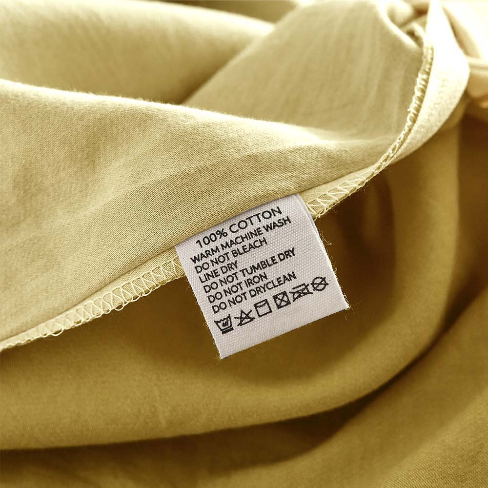 Cosy Club Washed Cotton Quilt Set Yellow Lime Double CC-QUILTSET-D-YE-YE